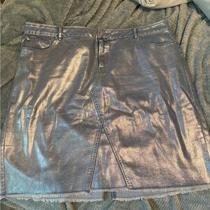 Cato Light Denim Skirt - foil front 24W